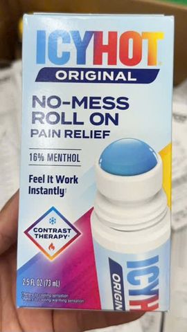 Dầu nóng xoa bóp Icy Hot Original 73ml - Giảm đau hiệu quả cho cơ và khớp, sản phẩm nhập khẩu từ Mỹ, tiện lợi và dễ sử dụng