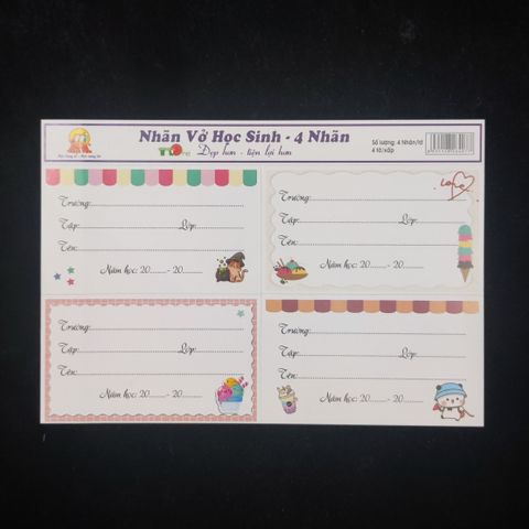 Tệp Nhãn Dán Tập Vở Học Sinh Cute Cao Cấp - 16 cái, Siêu Dễ Thương, Thiết Kế Đẹp Mắt, Hỗ Trợ Ghi Chú và Phân Loại Tài Liệu