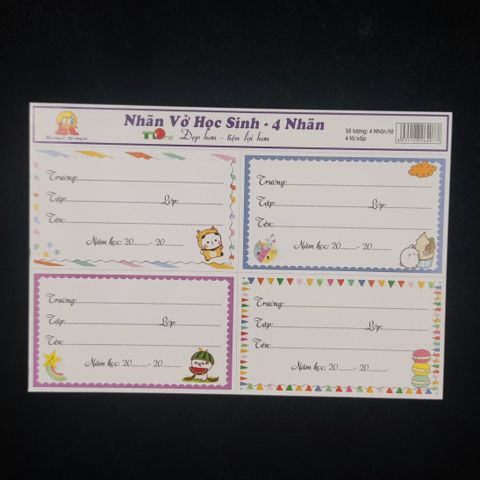 Tệp Nhãn Dán Tập Vở Học Sinh Cute Cao Cấp - 16 cái, Siêu Dễ Thương, Thiết Kế Đẹp Mắt, Hỗ Trợ Ghi Chú và Phân Loại Tài Liệu