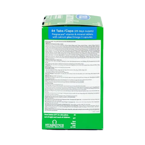  Vitamin bà bầu Pregnacare Max 84 viên - Mẫu mới