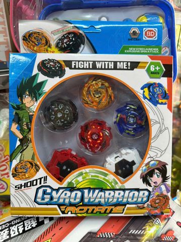 Bộ Đồ Chơi Con Quay 4 Chiếc 329-43 Gyro Warrior - Trò Chơi Chiến Đấu Vui Nhộn Cho Trẻ Em