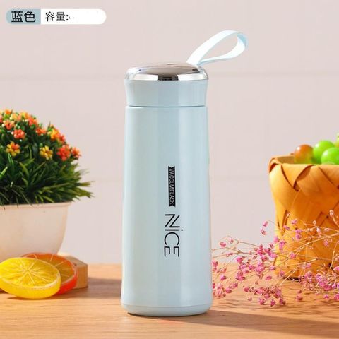 Bình nước thủy tinh Nice 400ml - Giữ nhiệt cao cấp, thiết kế thời trang nhiều màu sắc, tiện lợi cho học sinh và văn phòng.