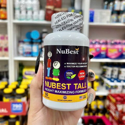 Tăng chiều cao cho trẻ 5-19 tuổi Nubest Tall 60 viên của Mỹ