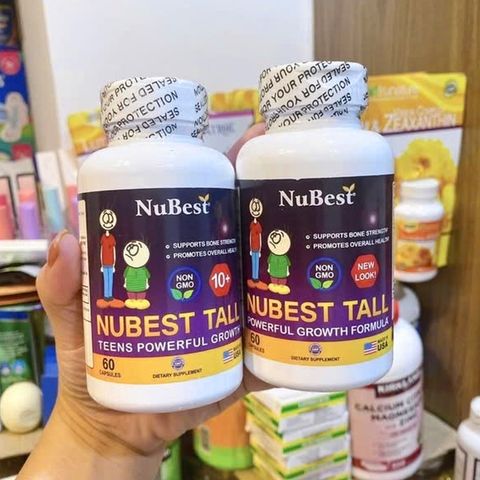 Tăng chiều cao cho trẻ 5-19 tuổi Nubest Tall 60 viên của Mỹ