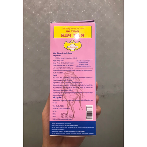 Bổ Thận Kim Tân 280ml - Hỗ Trợ Giấc Ngủ Ngon, Giảm Đau Lưng, Tiểu Đêm, Cải Thiện Sức Khỏe Cơ Thể