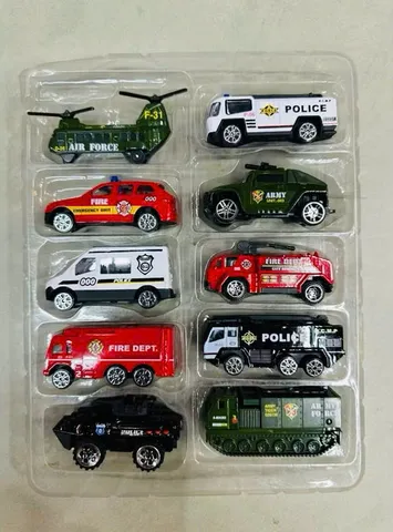 Bộ 10 Xe Ô Tô Mini Sắt Die-Cast Super Speed 1:64 - Đồ Chơi Sáng Tạo Cho Trẻ Em, Mẫu Ngẫu Nhiên