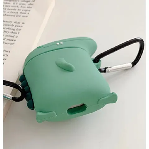 Vỏ Bọc Silicone Dẻo Airpods 1 2 (Cá Sấu Mỏ Nhọn) - Bao Phụ Kiện Tai Nghe Chất Lượng Cao