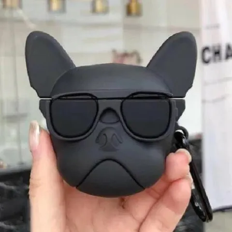 Vỏ Bọc AirPods 1 2 PRO Chó Bull - Bao Silicon Dẻo Cho Hộp Sạc Tai Nghe Không Dây, Phụ Kiện Thời Trang
