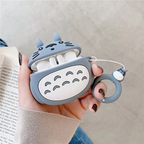Vỏ Bọc AirPods 1 2 PRO Silicon Mềm - Case Tai Nghe Hộp Sạc Mèo Totoro Dễ Thương, Thiết Kế Hoàn Hảo
