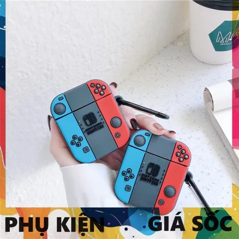 Vỏ Bọc Silicon AirPods 1 2 PRO Máy Game Xanh Đỏ - Phụ Kiện Tai Nghe Cao Cấp, Thiết Kế Đẹp, Bảo Vệ Tối Ưu