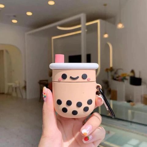 Vỏ Silicon Mềm AirPods 1 2 Trà Sữa Chân Châu - Chống Va Đập Dành Cho Tai Nghe Không Dây, Phụ Kiện Đáng Yêu