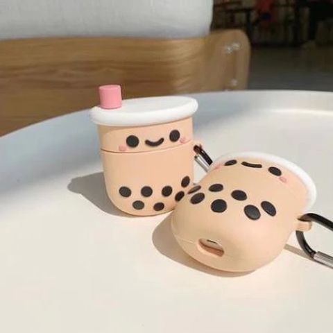 Vỏ Silicon Mềm AirPods 1 2 Trà Sữa Chân Châu - Chống Va Đập Dành Cho Tai Nghe Không Dây, Phụ Kiện Đáng Yêu