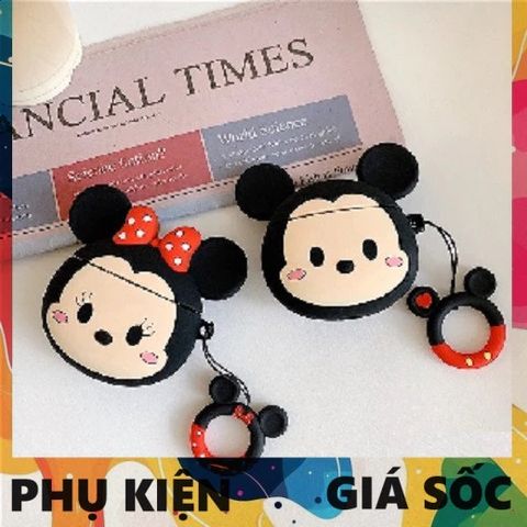 Vỏ Bọc AirPods 1 2 PRO Silicon - Thiết Kế Mickey Mouse Hồng, Bảo Vệ Tai Nghe Không Dây, Phụ Kiện Thiết Thực Cho Fan Hâm Mộ