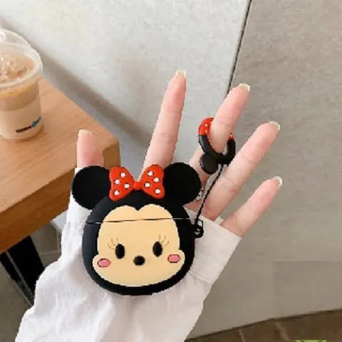 Vỏ Bọc AirPods 1 2 PRO Silicon - Thiết Kế Mickey Mouse Hồng, Bảo Vệ Tai Nghe Không Dây, Phụ Kiện Thiết Thực Cho Fan Hâm Mộ