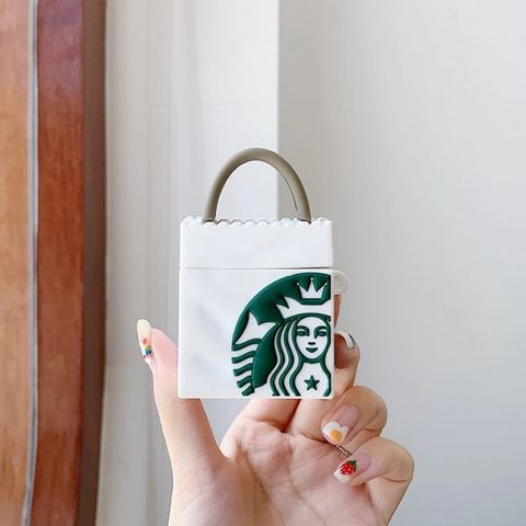 Vỏ Bọc Silicon Mềm AirPods 1, 2, Pro Hình Túi Xách STARBUCK - Phụ Kiện Tai Nghe Độc Đáo, Chất Lượng Cao