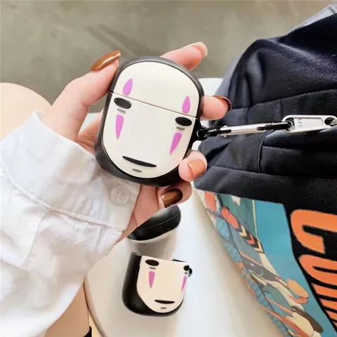 Vỏ Bọc Silicon Mềm Airpods 1 2 - Thiết Kế Vô Diện Cute, Phụ Kiện Chất Lượng Cho Hộp Sạc Tai Nghe Không Dây