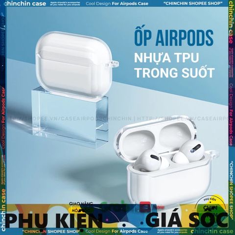 Vỏ Bọc Silicon Trong Suốt Cho AirPods 1, 2, 3, PRO - Phụ Kiện Chất Lượng Cao, Bảo Vệ Hộp Sạc Tai Nghe