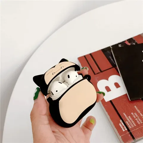 Vỏ Bọc Airpods 1 2 Pro Mèo Béo Pokemon - Silicone Đẹp, Bảo Vệ Hộp Sạc Tai Nghe AirPods 1 2 PRO