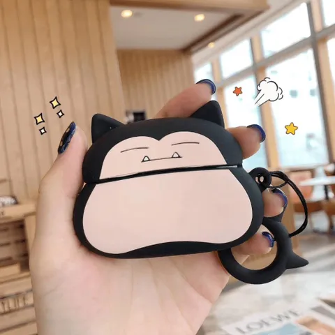 Vỏ Bọc Airpods 1 2 Pro Mèo Béo Pokemon - Silicone Đẹp, Bảo Vệ Hộp Sạc Tai Nghe AirPods 1 2 PRO
