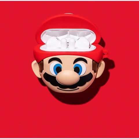 Vỏ Bọc Silicon AirPods 1 2 PRO - Thiết Kế Super Mario Dễ Thương Cho Hộp Sạc Tai Nghe, Phụ Kiện Độc Đáo, Chất Lượng Cao