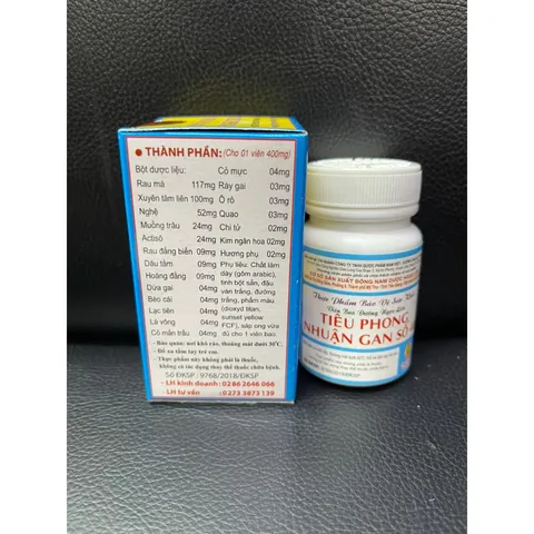 Viên Uống Tiêu Phong Nhuận Gan 40 Hộp - Hỗ Trợ Tiêu Hóa, Giải Độc, Lợi Mật, Nhuận Tràng - Đông Nam Dược Ngọc Liên