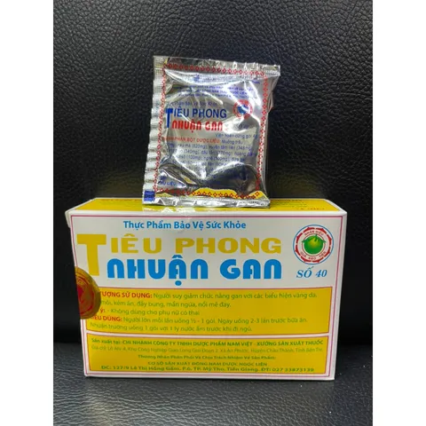 Viên Uống Tiêu Phong Nhuận Gan 40 Hộp - Hỗ Trợ Tiêu Hóa, Giải Độc, Lợi Mật, Nhuận Tràng - Đông Nam Dược Ngọc Liên