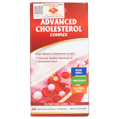 Combo 2 Viên Advanced Cholesterol Complex Olympian Labs - Hỗ Trợ Cân Bằng Cholesterol và Sức Khỏe Tim Mạch