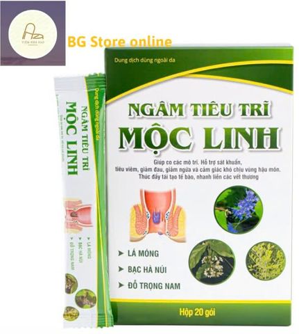 Gói Pha Ngâm Tiêu Trĩ Mộc Linh - Giải Pháp An Toàn Hiệu Quả Cho Người Bị Trĩ - Hỗ Trợ Giảm Đau, Kháng Viêm, Phục Hồi Nhanh Chóng