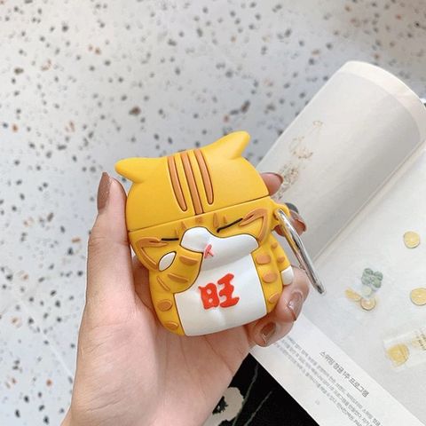 Vỏ Bọc Silicon Dẻo AirPods 1 2 - Tiểu Hổ Ngáo Ngơ, Phụ Kiện Tai Nghe Chất Lượng, Thiết Kế Dễ Thương