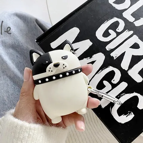 Vỏ Bọc AirPods 1 2 Chó Mafia - Bao Silicon Dẻo Chống Trầy Chống Va Đập Cho Hộp Sạc Tai Nghe AirPods