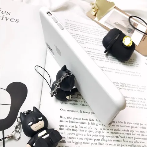 Vỏ Bọc Silicon Người Dơi Cho AirPods 1 & 2 - Combo 3 Chi Tiết Chất Đẹp, Phụ Kiện Tai Nghe Thời Trang