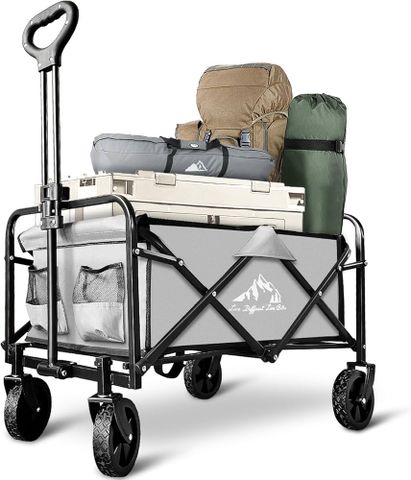 Xe Kéo Gấp Gọn Đa Năng SAILARY - 220L, Khung Thép Chắc Chắn, Tiện Dụng Cho Cắm Trại, Mua Sắm, Vận Chuyển Hàng Hóa