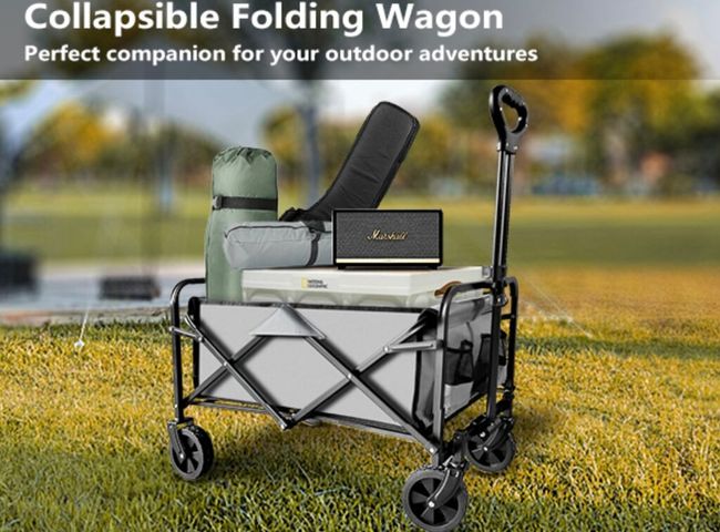 Xe Kéo Gấp Gọn Đa Năng SAILARY - 220L, Khung Thép Chắc Chắn, Tiện Dụng Cho Cắm Trại, Mua Sắm, Vận Chuyển Hàng Hóa