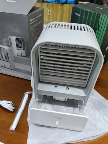Quạt Tích Điện Phun Sương Xiaomi MIIIW LJQ-122 - Quạt Mini Để Bàn, Màu Xanh, Tiện Lợi Cho Mùa Hè, Độ Ồn Thấp