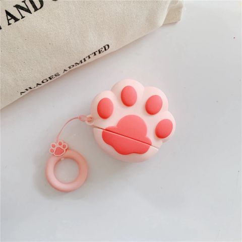 Vỏ Bọc Silicone Chân Mèo Xinh Cho AirPods 1 2 - Phụ Kiện Tai Nghe Thời Trang Bảo Vệ Hộp Sạc