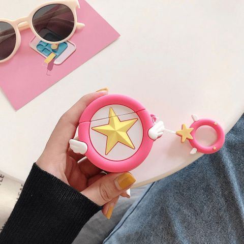 Vỏ Bọc Silicon Ngôi Sao Thiên Thần Cho AirPods 1 2 - Phụ Kiện Sạc Tai Nghe Thời Trang, Đẹp Và Chất Lượng