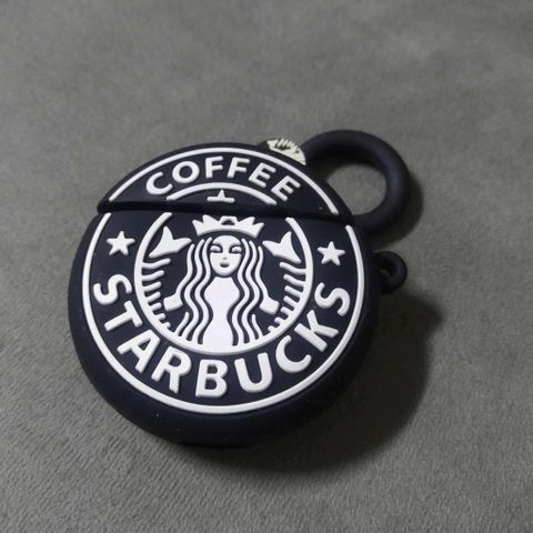 Vỏ Bọc Silicon Dẻo cho AirPods 1 2 STARBUCK TRÒN - Bao Bảo Vệ Hộp Sạc Tai Nghe Chất Lượng Cao