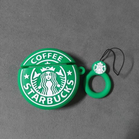 Vỏ Bọc Silicon Dẻo cho AirPods 1 2 STARBUCK TRÒN - Bao Bảo Vệ Hộp Sạc Tai Nghe Chất Lượng Cao
