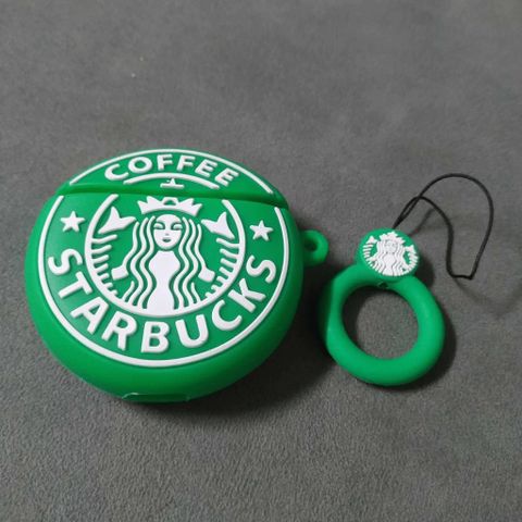 Vỏ Bọc Silicon Dẻo cho AirPods 1 2 STARBUCK TRÒN - Bao Bảo Vệ Hộp Sạc Tai Nghe Chất Lượng Cao