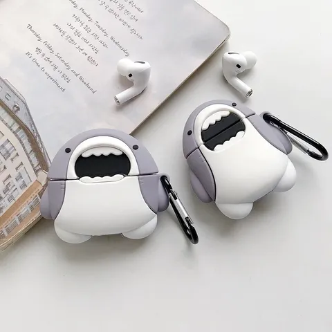 Vỏ Bọc AirPods 1 2 Pro Cute Cá Map - Bao Silicon Dẻo Chống Va Đập Cho Hộp Sạc Tai Nghe AirPods