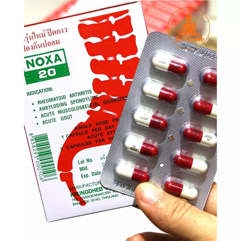 Viên Uống Xương Khớp Noxa 20 Thái Lan - Giảm Đau Nhức Khớp, Cải Thiện Thoái Hóa Cột Sống, Combo 12 Hộp Chính Hãng