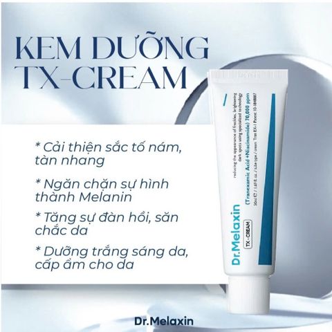 Kem Nám TX Cream 50ml Dr Melaxin - Kem Trị Nám Sáng Da Hàn Quốc, Mờ Nám Hiệu Quả, Chăm Sóc Da Mịn Màng