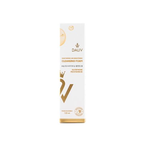 Sữa Rửa Mặt Hàn Quốc Daliv 120ML - Dưỡng Ẩm, Làm Sáng Da Với Glutathione và ProVitamin B5, Phù Hợp Mọi Loại Da