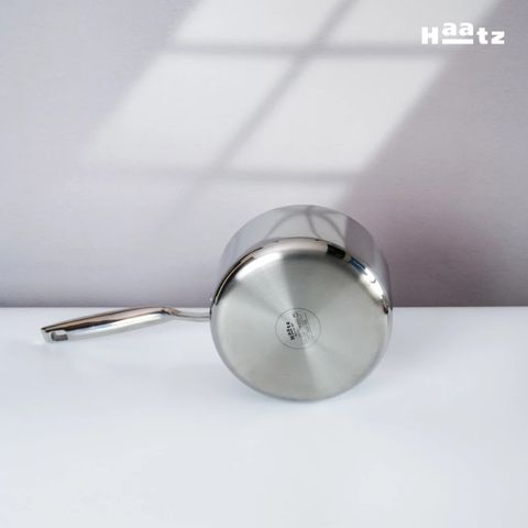 Quánh Inox 316 Đúc Đáy Liền 3 Lớp Haatz HYP316 (CIC1240) 16cm - Chất Liệu Cao Cấp, Bảo Hành 5 Năm, Dùng Được Trên Mọi Loại Bếp
