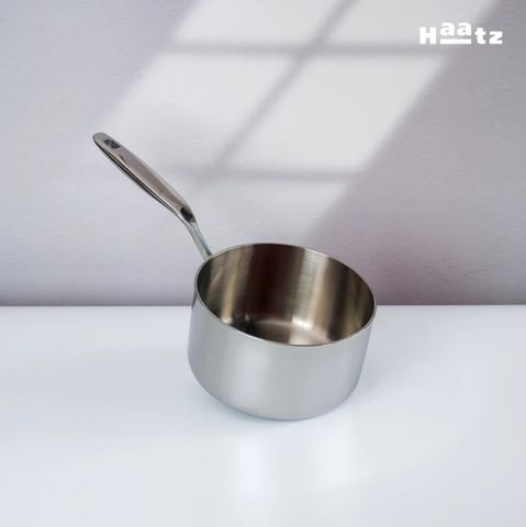 Quánh Inox 316 Đúc Đáy Liền 3 Lớp Haatz HYP316 (CIC1240) 16cm - Chất Liệu Cao Cấp, Bảo Hành 5 Năm, Dùng Được Trên Mọi Loại Bếp