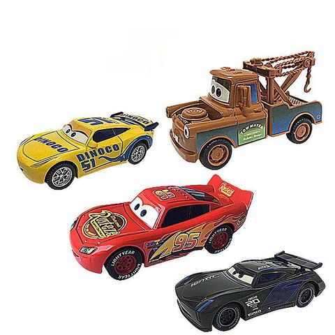 Bộ 4 Xe Ô Tô Sắt McQueen Chạy Bằng Đà - Đồ Chơi Trẻ Em Hứng Thú, Lấy Cảm Hứng Từ Phim Cars, Quà Tặng Sinh Nhật Tuyệt Vời!