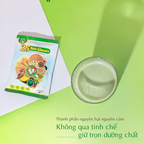 [Hộp Gói 625g] Sữa Hạt Ngũ Cốc 25 Beta Glucare Phù Hợp Người Tiểu Đường
