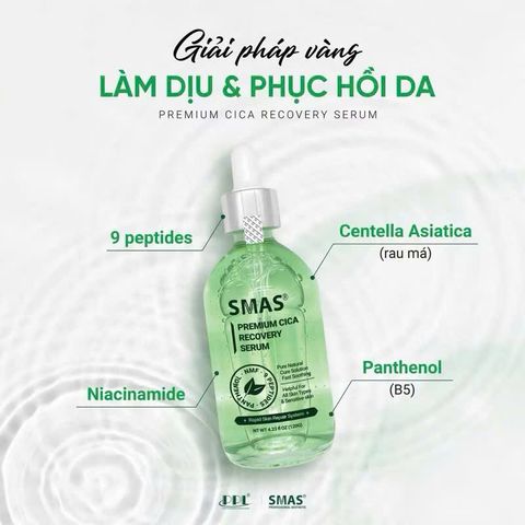 Serum SMAS Premium Cica Recovery - Dưỡng Ẩm, Làm Dịu Da, Tái Tạo Da - 120ml Hàn Quốc