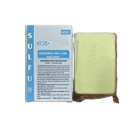 Xà Phòng Ngăn Ngừa Mụn Kosderma - 80g Chăm Sóc Da Mụn, Làm Sạch Sâu và Cấp Ẩm Hiệu Quả