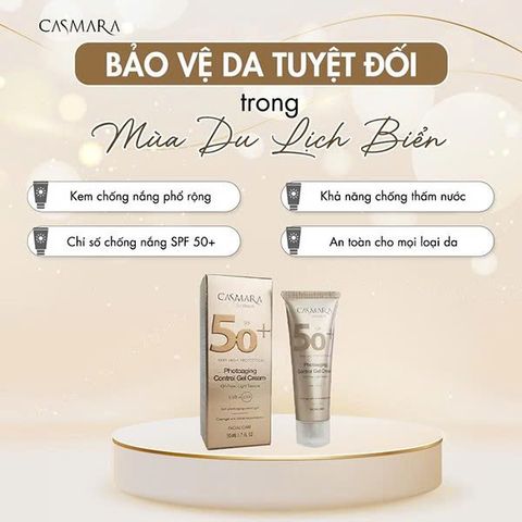 Kem Chống Nắng Casmara Photoaging Control Gel Cream SPF 50+ Bảo Vệ Tối Đa Da Khỏi Tia UV & IR - 50ml Sản Phẩm Chất Lượng Cao
